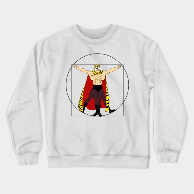 vitruvian tigerman Crewneck Sweatshirt by RedSheep